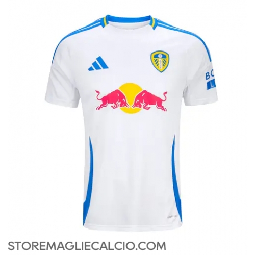Leeds United Maglia Gara Casa Repliche 2024-25 Maniche Corte Leeds United Maglia Gara Casa Repliche 2024-25 Maniche Corte